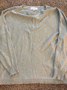 Women's Scoop Neck Sweater in Sage Green